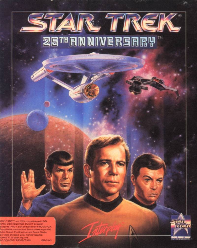 Star Trek 25th Anniversary MS-DOS front cover.