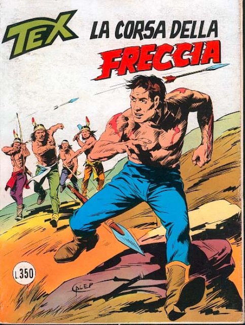 Tex Nr. 195: La corsa della freccia front cover (Italian).