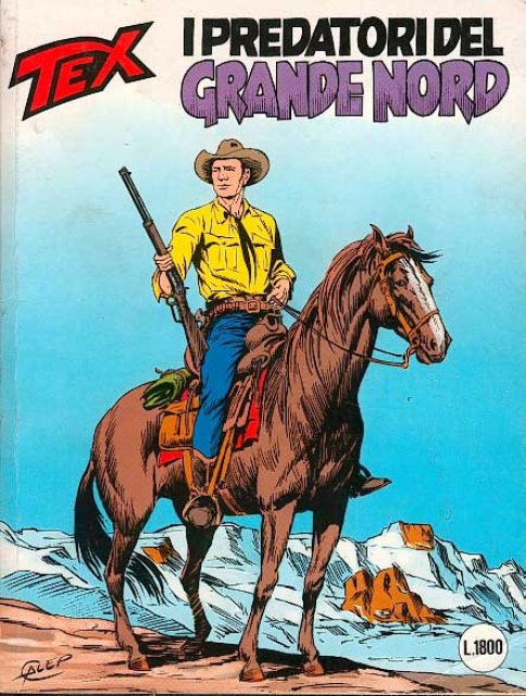 Tex Nr. 346: I predatori del Grande Nord front cover (Italian).