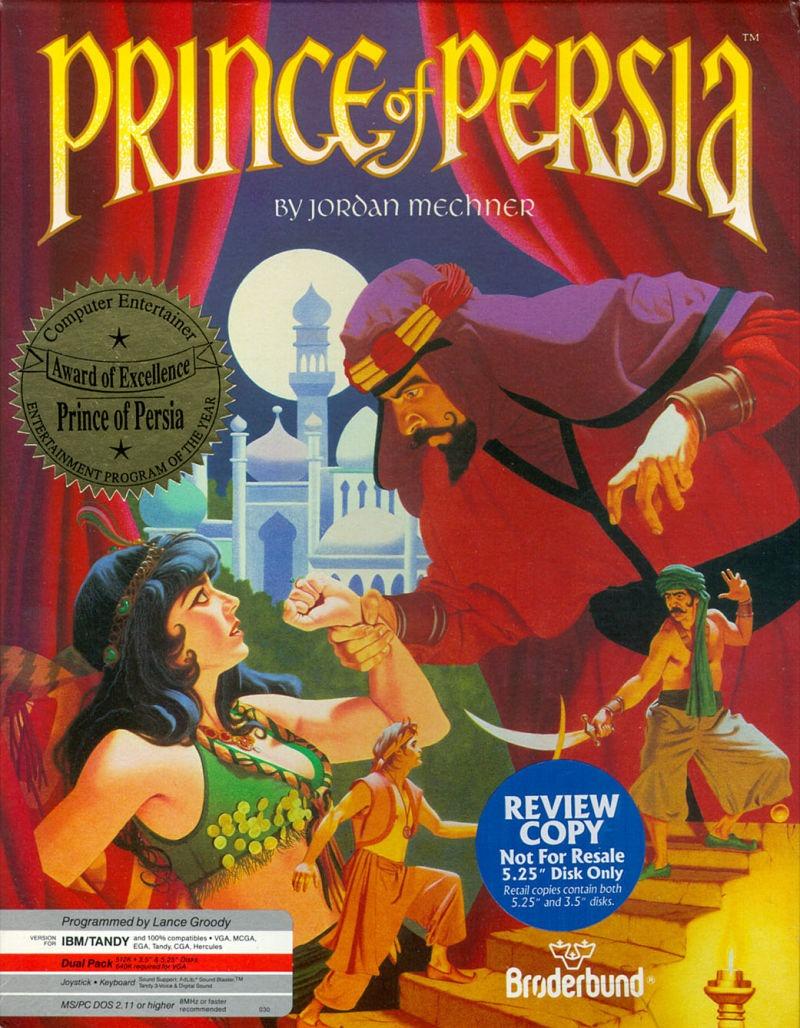 Prince of Persia for MS-DOS - front cover