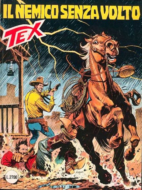 Tex Nr. 411: Il nemico senza volto front cover (Italian).