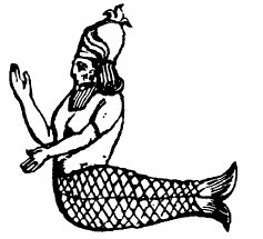 Ar-Tur/Adam depicted as EA. Emblematic of the sun, as the 'sun-fish'. The Sumer-Aryans v