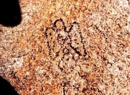 Footprints of ancient deities coming from the sky?
