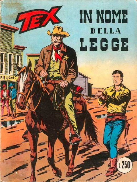 Tex Nr. 142: In nome della legge front cover (Italian).