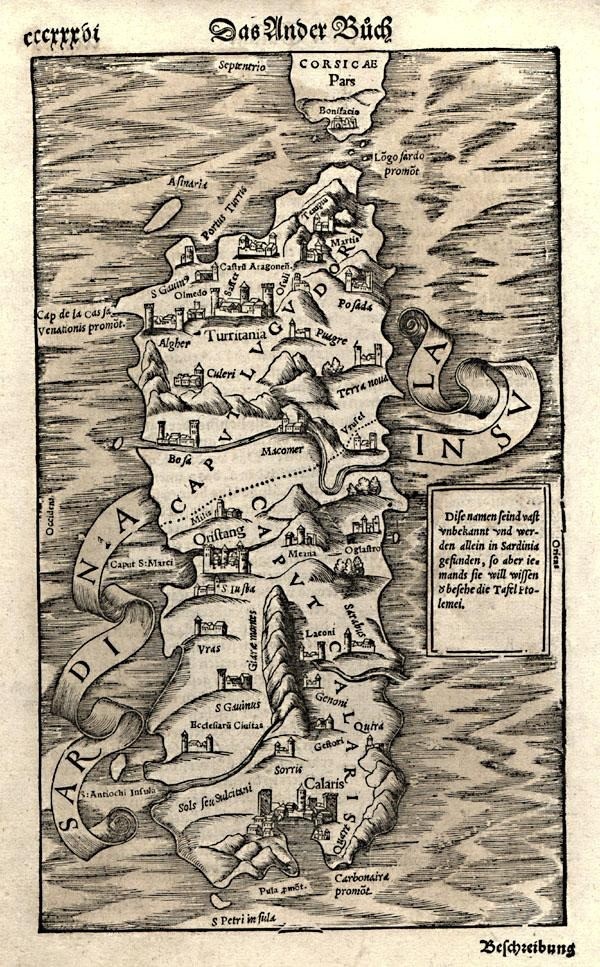 This old map was published in Cosmographia Universalis - Libri VI - In quibus iuxtas certioris fidei