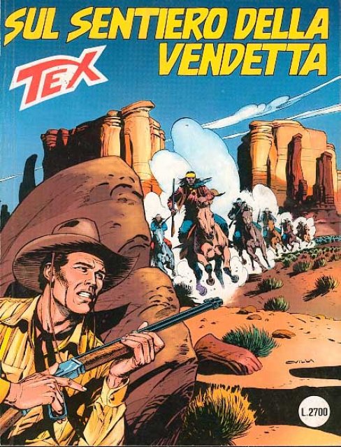 Tex Nr. 419: Sul sentiero della vendetta front cover (Italian).
