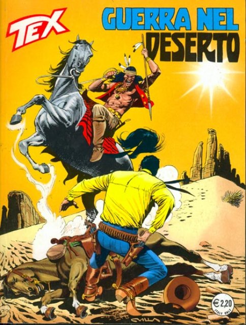 Tex Nr. 505: Guerra nel deserto front cover (Italian).