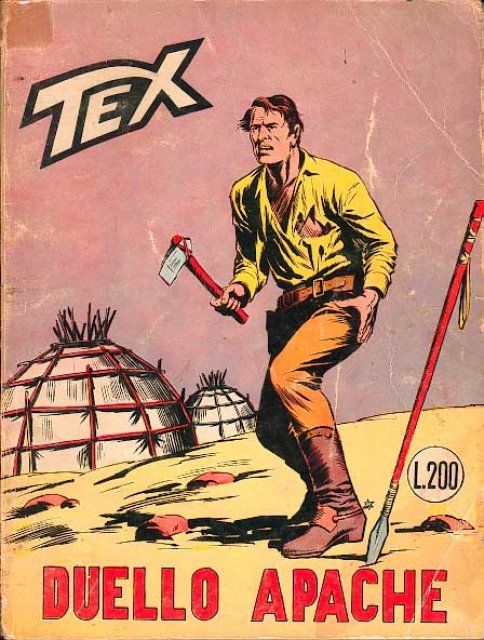 Tex Nr. 068: Duello apache front cover (Italian).