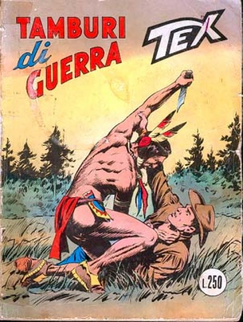 Tex Nr. 123: Tamburi di guerra front cover (Italian).