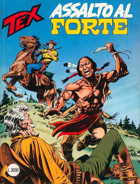 Tex Nr. 434: Assalto al forte front cover (Italian).