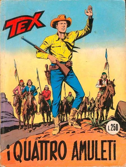 Tex Nr. 126: I quattro amuleti front cover (Italian).