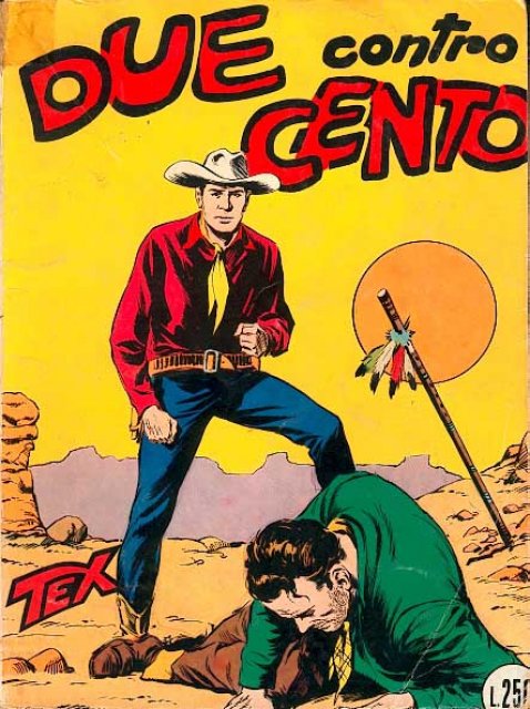 Tex Nr. 008: Due contro cento front cover (Italian).