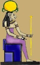 Tefnut, Goddess of humidor (atmospheric humidity). Tefnut means: the saliva of Atum