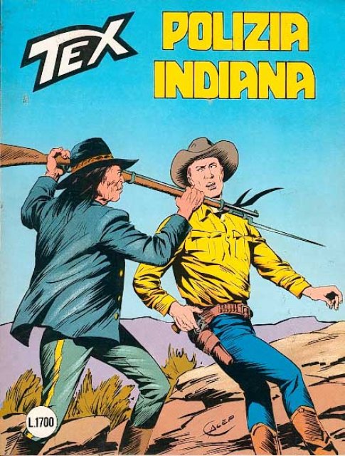 Tex Nr. 342: Polizia indiana front cover (Italian).