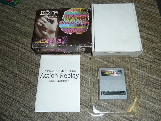 Action Replay cartridge for the Sony Playstation.