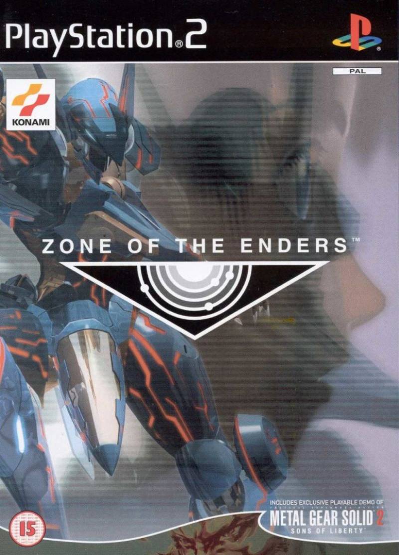 Zone of the Enders PAL Playstation 2 front cover