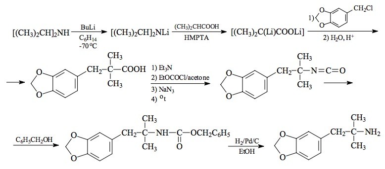 MDPH; a,a-DIMETHYL-3,4-METHYLENEDIOXY-PHENETHYLAMINE; 3,4-METHYLENEDIOXYPHENTERMINE