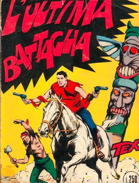 Tex Nr. 009: L'ultima battaglia front cover (Italian).