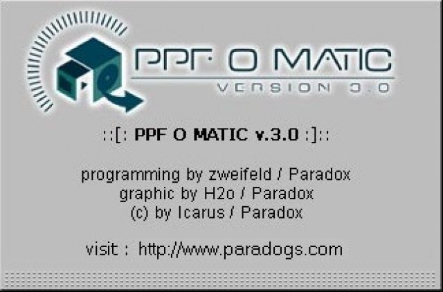 PPF-O-MATIC V3.0 HELPFILE