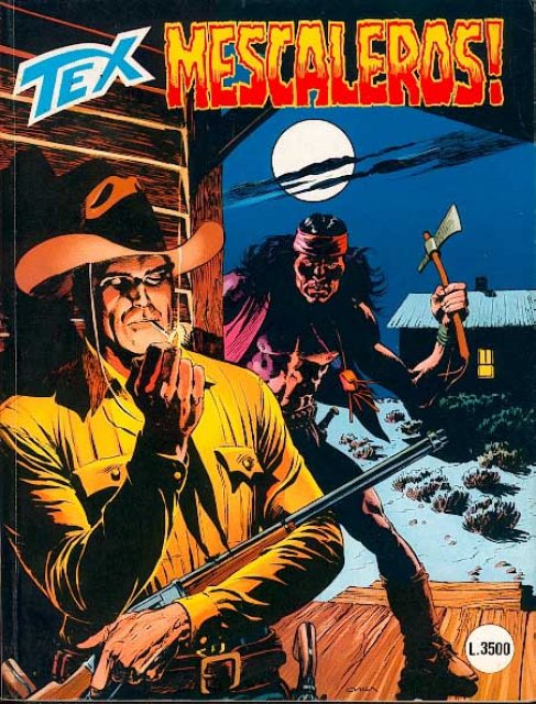 Tex Nr. 459: Mescaleros! front cover (Italian).