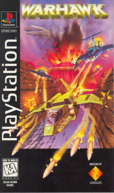 WARHAWK Playstation NTSC cover