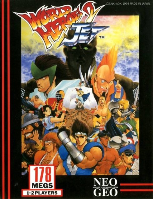 World Heroes 2 Jet NeoGeo cover.