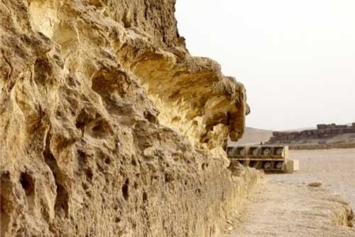 Erosion as seen in the giza plateau.
