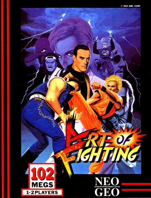 Art of Fighting NeoGeo cover.