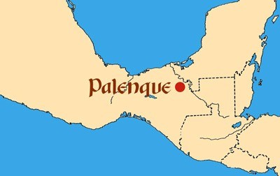 Map of Palenque
