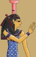 Nephthys Assists Isis in the service of her brother Osiris