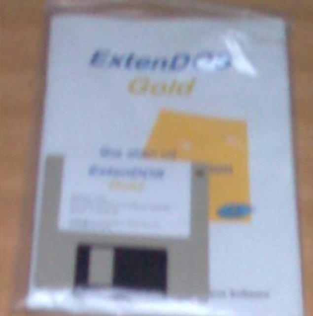 ExtenDOS Gold software (manual and disk).