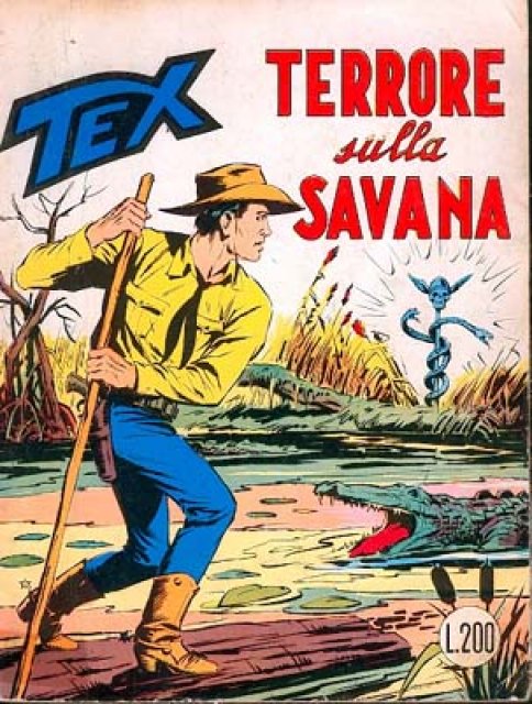 Tex Nr. 093: Terrore sulla savana front cover (Italian).