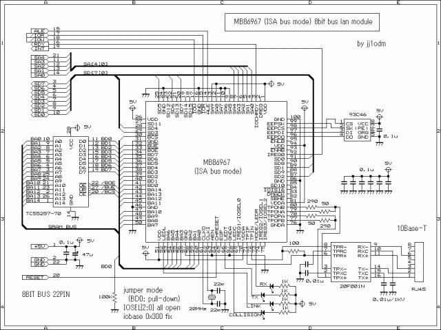 Dreamcast design example: LAN Adapter HIT-0300 clone (use MB86967) (part 2)