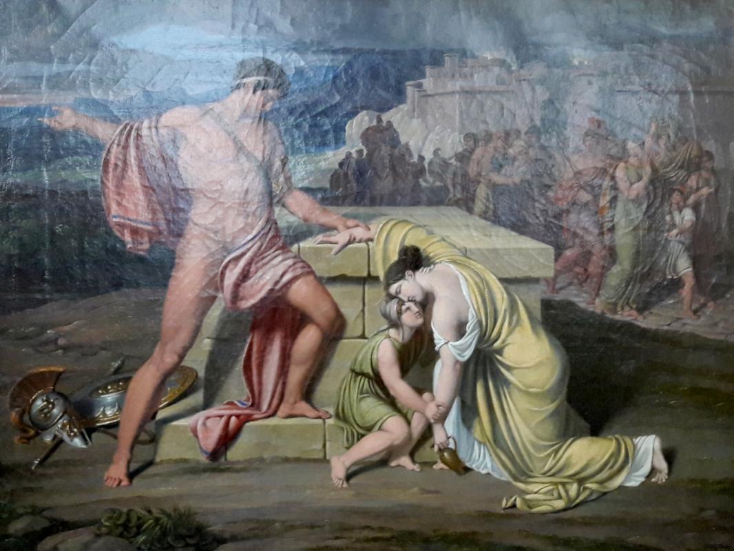 Andromache at Hector's grave, 1808 from Johann Ludwig Lund