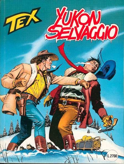 Tex Nr. 412: Yukon selvaggio front cover (Italian).