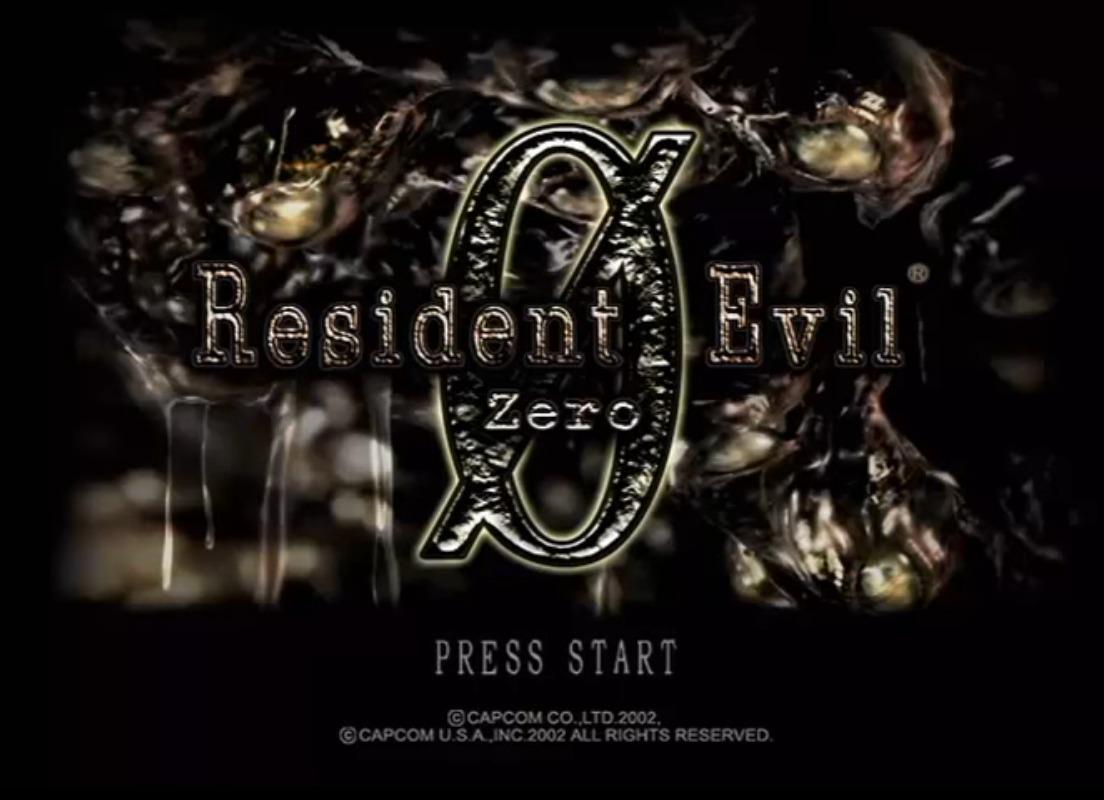 Resident Evil 0 (GameCube): Title screen.