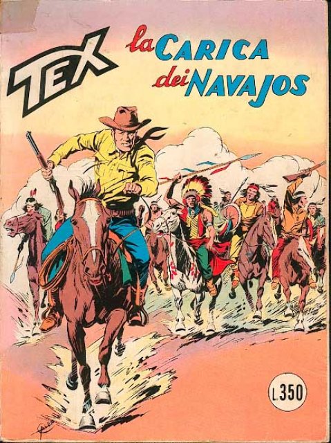 Tex Nr. 169: La carica dei Navajos front cover (Italian).