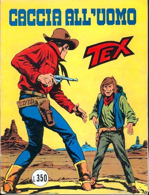 Tex Nr. 183: Caccia all'uomo front cover (Italian).