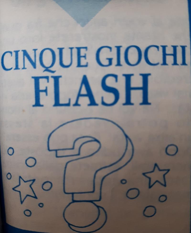 CINQUE GIOCHI FLASH
