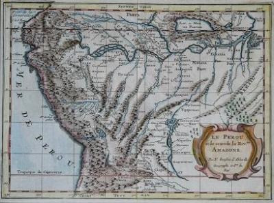 Map of the Peru - End of the 16th century