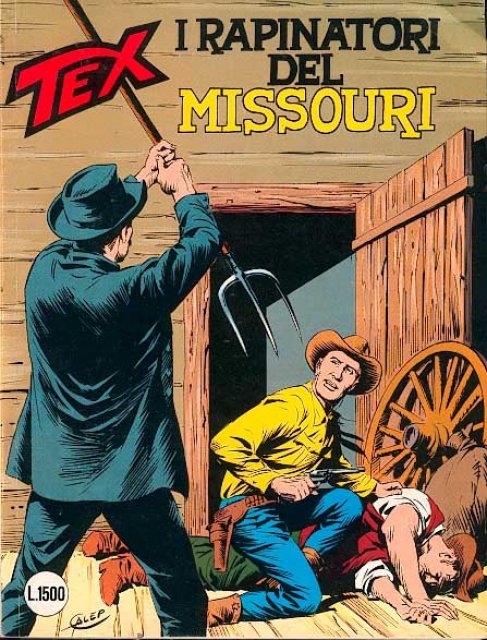 Tex Nr. 327: I rapinatori del Missouri front cover (Italian).