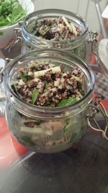 Tris di Quinoa con zucchine e rucola