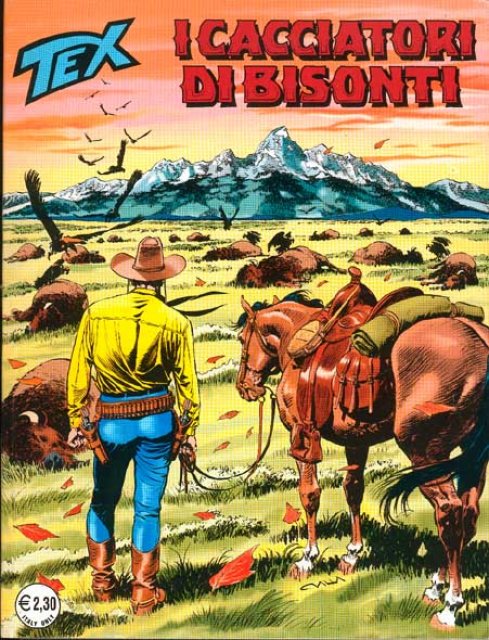 Tex Nr. 522: I cacciatori di bisonti front cover (Italian).
