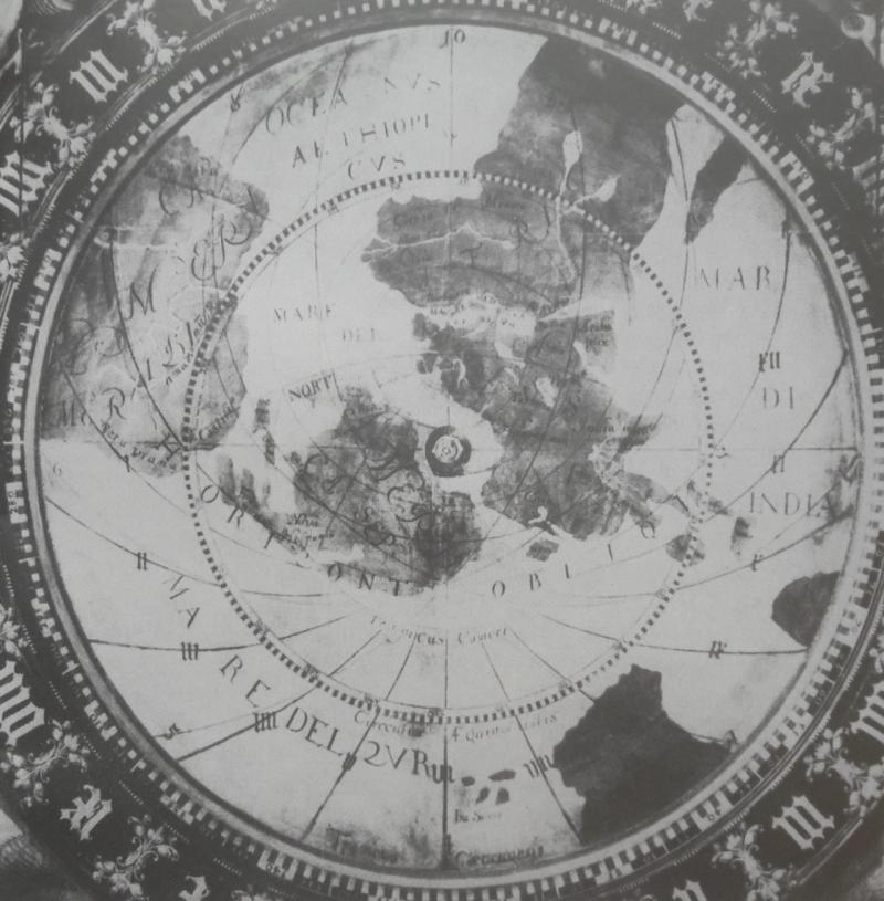 4 - The planisphere with a map of the world