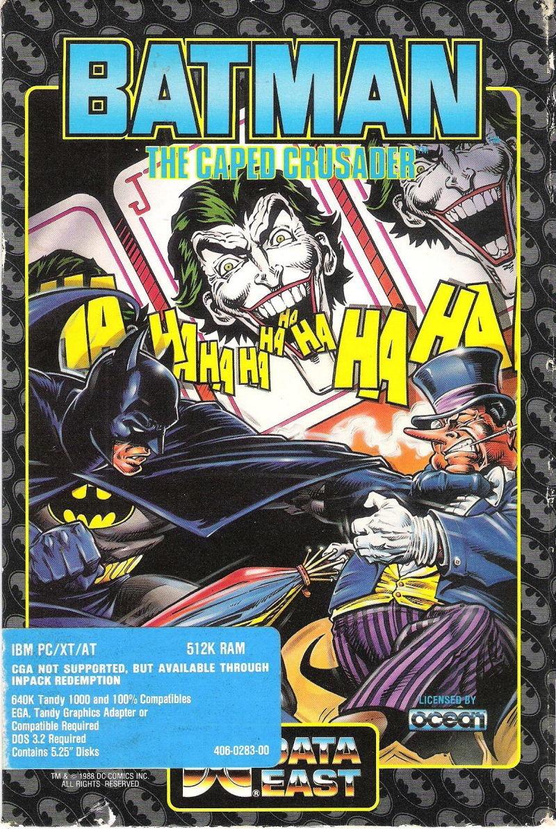 Batman: The Caped Crusader front cover PC MS-DOS