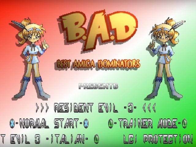 Resident Evil 3 Italian. Crack intro by B.A.D