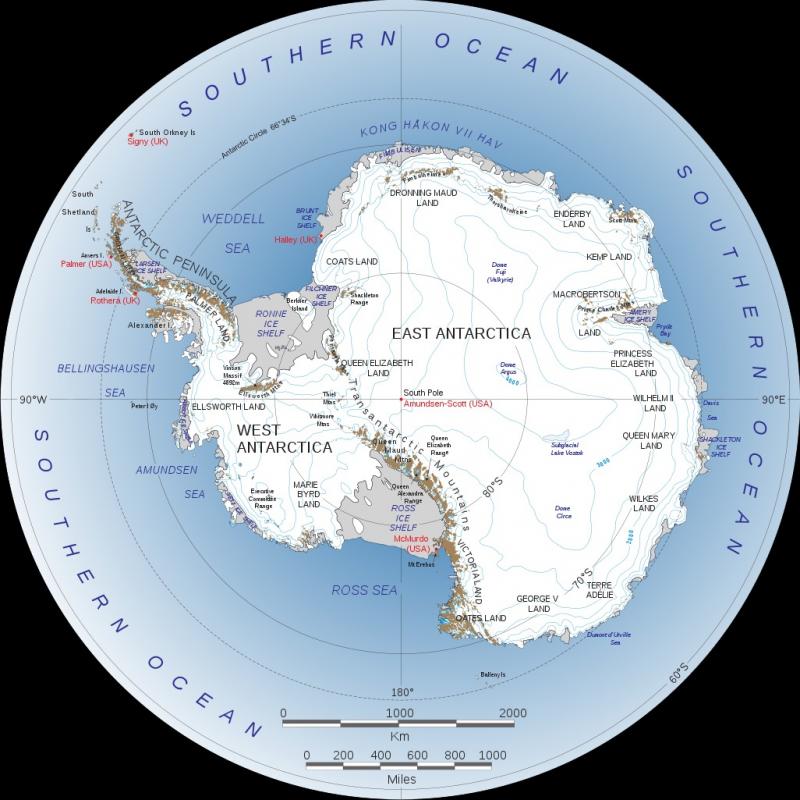 Antartcic map