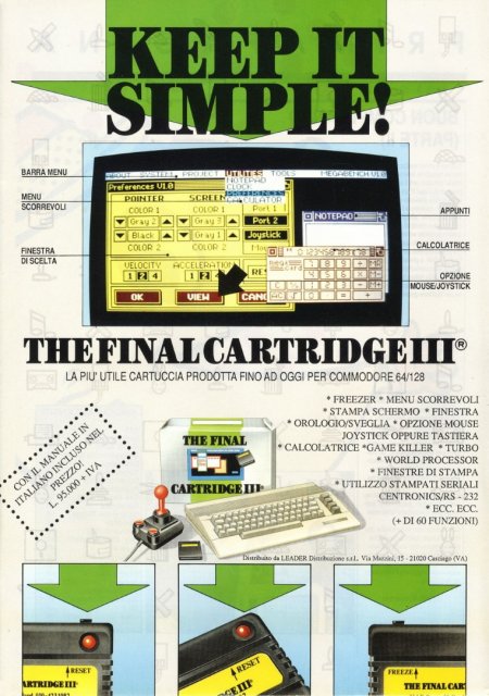 The Final Cartridge III (more than 60 functions for the Commodore 64)