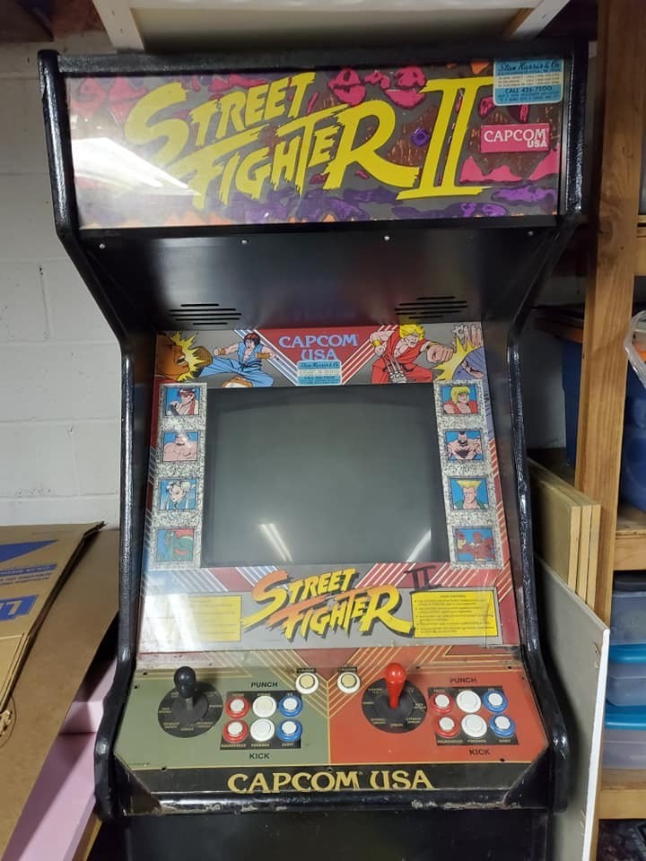 Street Fighter II arcade cabinet