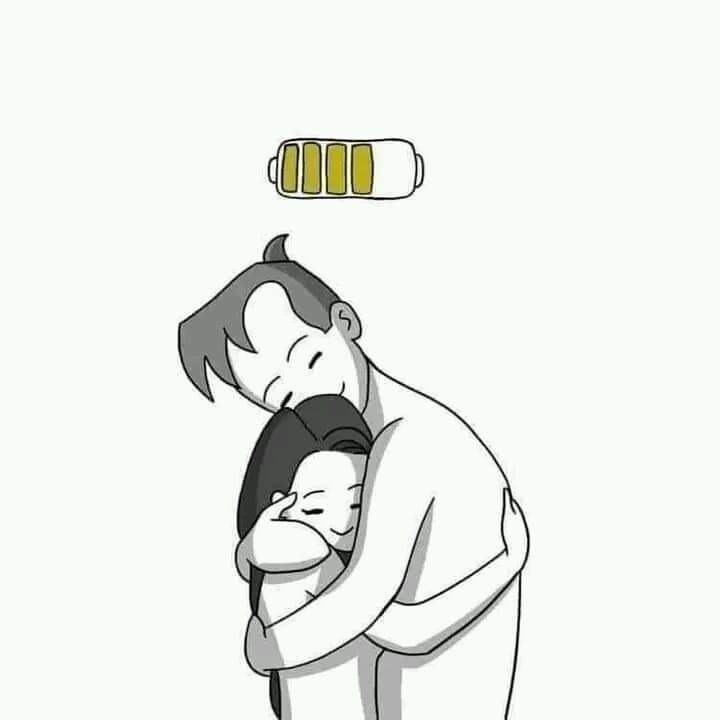 A hug from the right person can remove all the pain 🥺